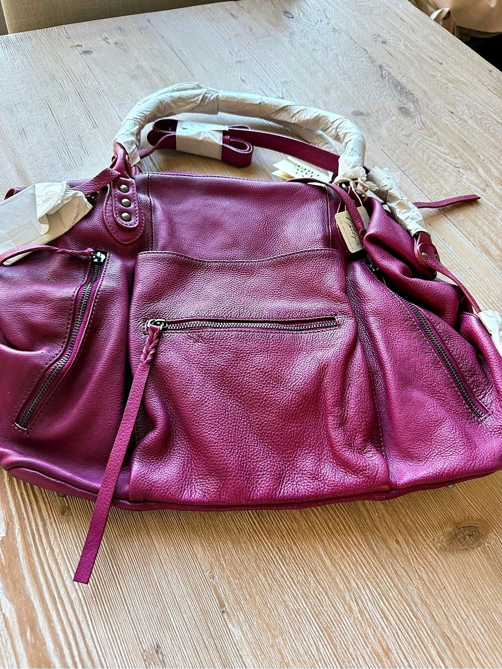 We the Free Emerson Tote Raspberry Rose NWT